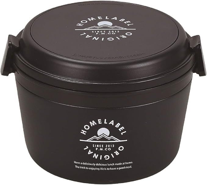 【在庫処分】パール金属 保温 どんぶり ランチジャー 1060ml お弁当 ブラック ホームレーベル HB-4742