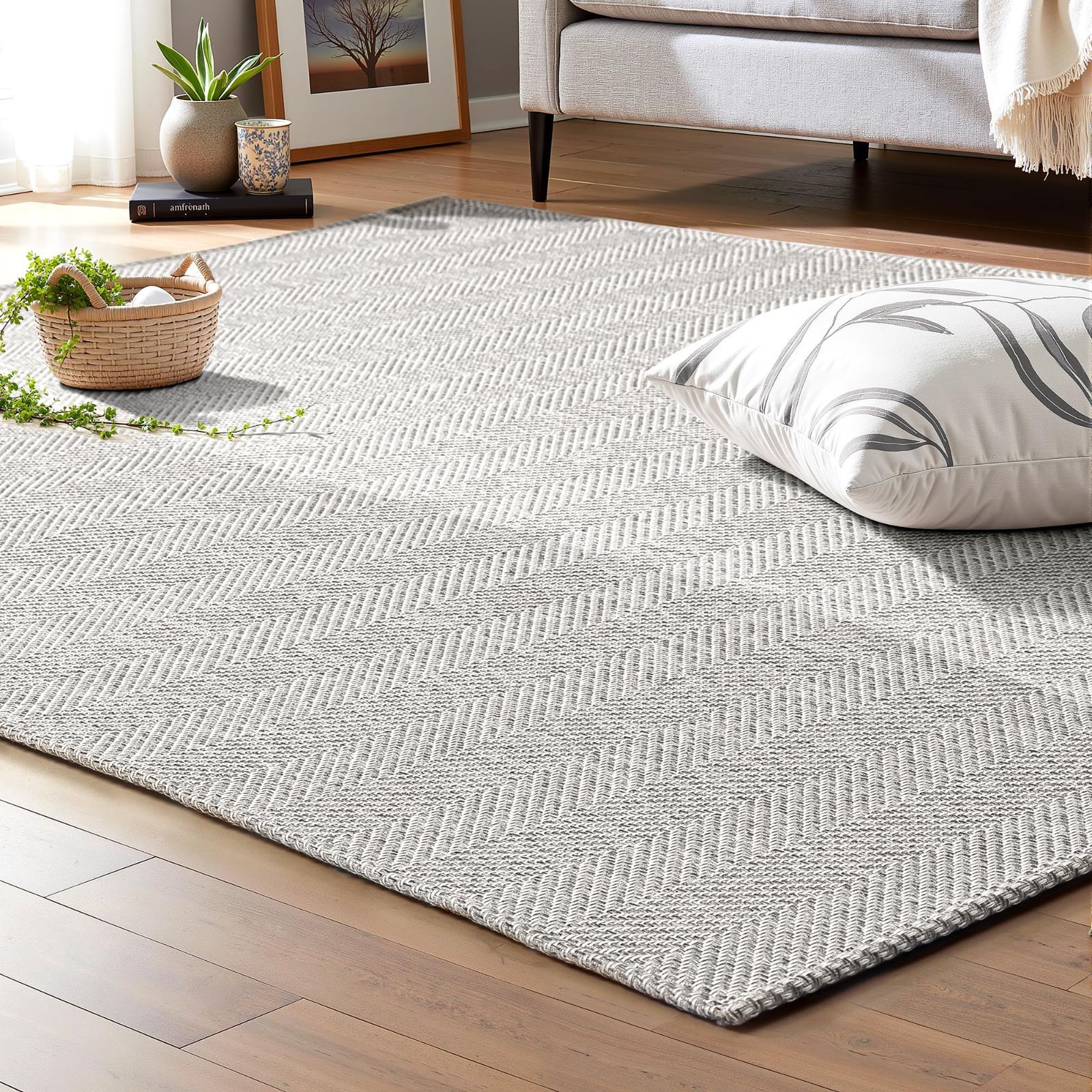 二オール ストライプ ウールラグ 170×240 cm 定価13万 二オール