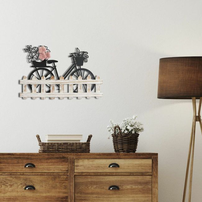 アイアンウォールアート「自転車」壁飾り ウォールデコ アートパネル（1281） アイアンウォールアート「自転車」壁飾り 壁掛け 壁面装飾