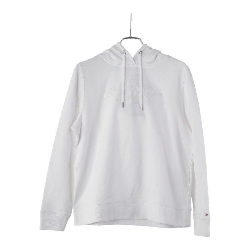 トミーヒルフィガー パーカー プルオーバー サイズ S ホワイト コットン レディース TOMMY HILFIGER 1-0234735