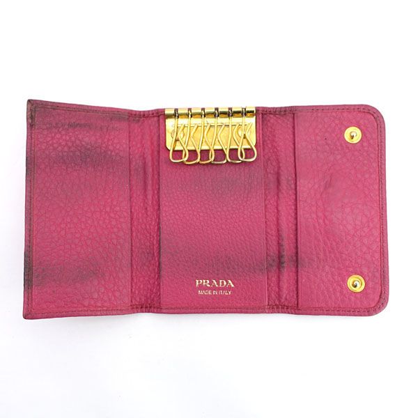 PRADA プラダ キーケース 6連 メンズ アウトレット 1pg222