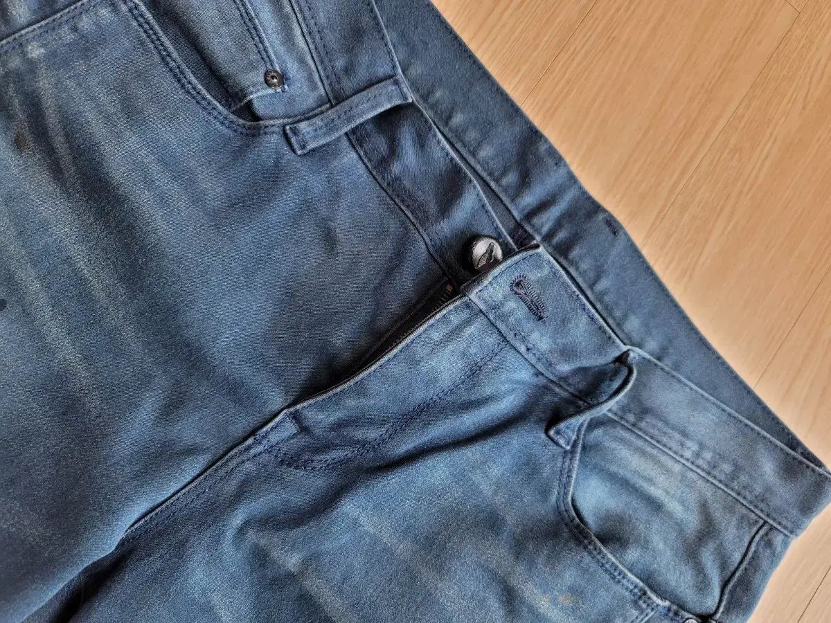  ペインティング ブルー パンツ 31 チノパン パンツ