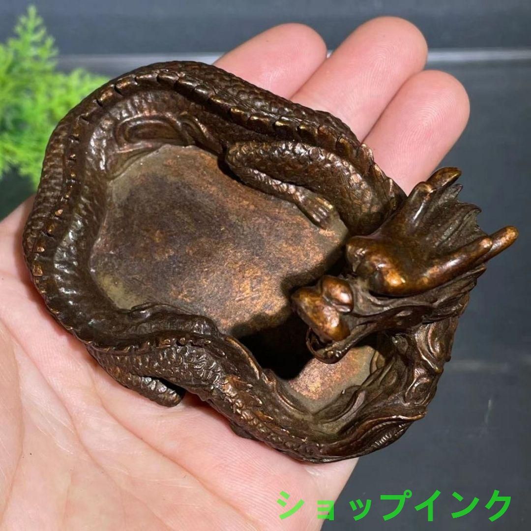 銅 細工  レリーフ 瑞獣  ペン洗い  書道具 文房具 工芸品 美術品 置物 銅 細工 レリーフ 瑞獣 ペン洗い 書道具 文房具 工芸品 美術品 置物