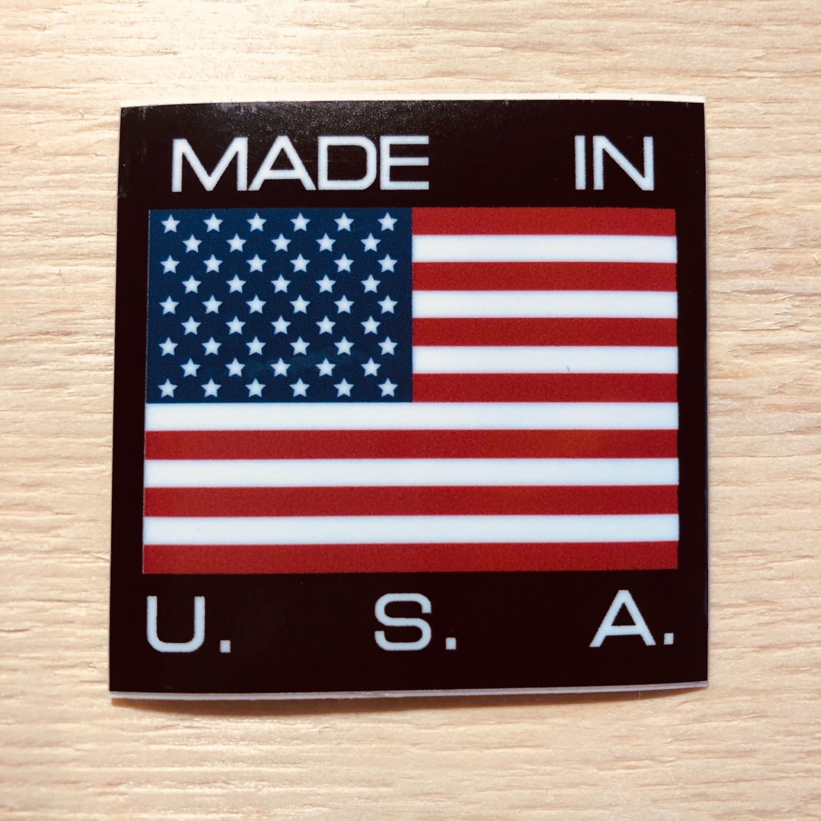 CHN-003 MADE IN USA ステッカー 黒 5c×5c - メルカリ