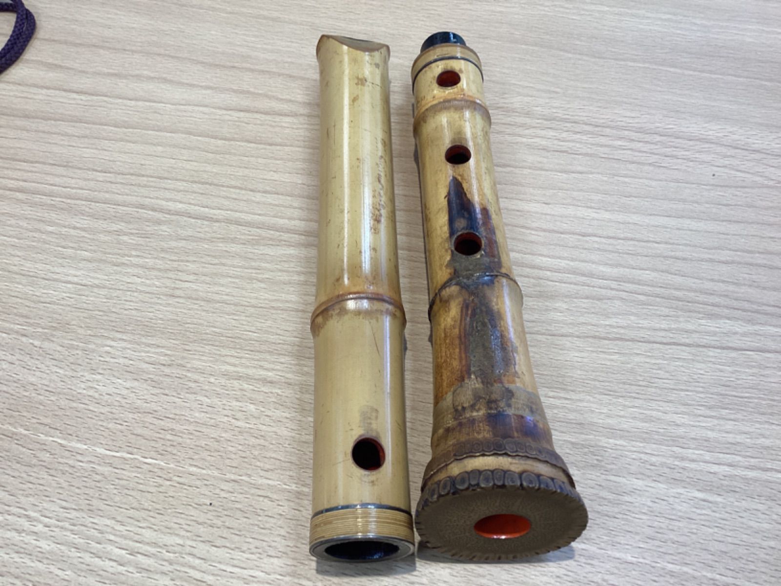 尺八 林山 銘 1.9尺 歌口銀縁 藤巻 銀三線 琴古流 和楽器 笛 虚無僧 尺八 林山 銘 1.9尺 歌口銀縁 藤巻 銀三線 琴古流 和楽器 笛
