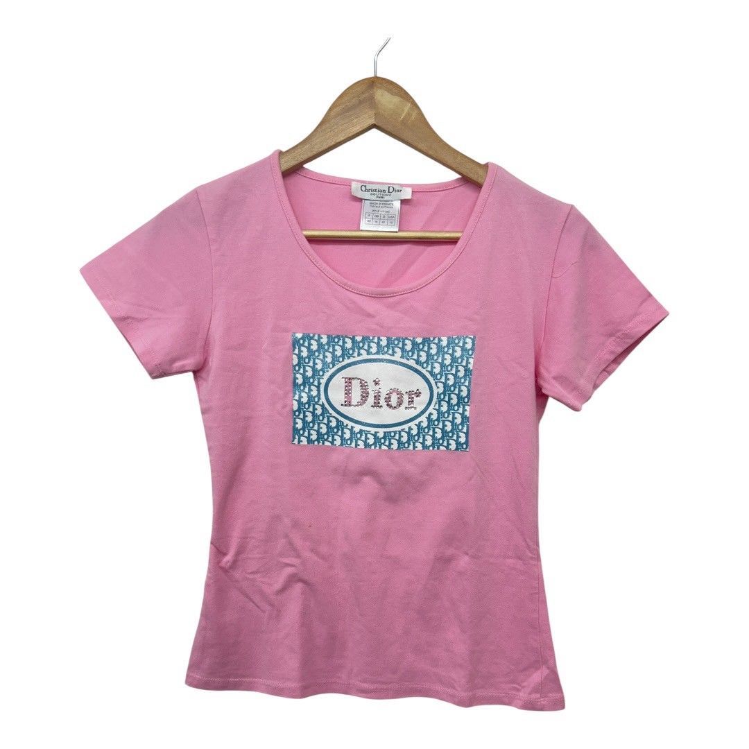 Christian Dior ピンク ロゴ Tシャツ 半袖 Christian Dior ピンク ロゴ Tシャツ 半袖 極美品 近年