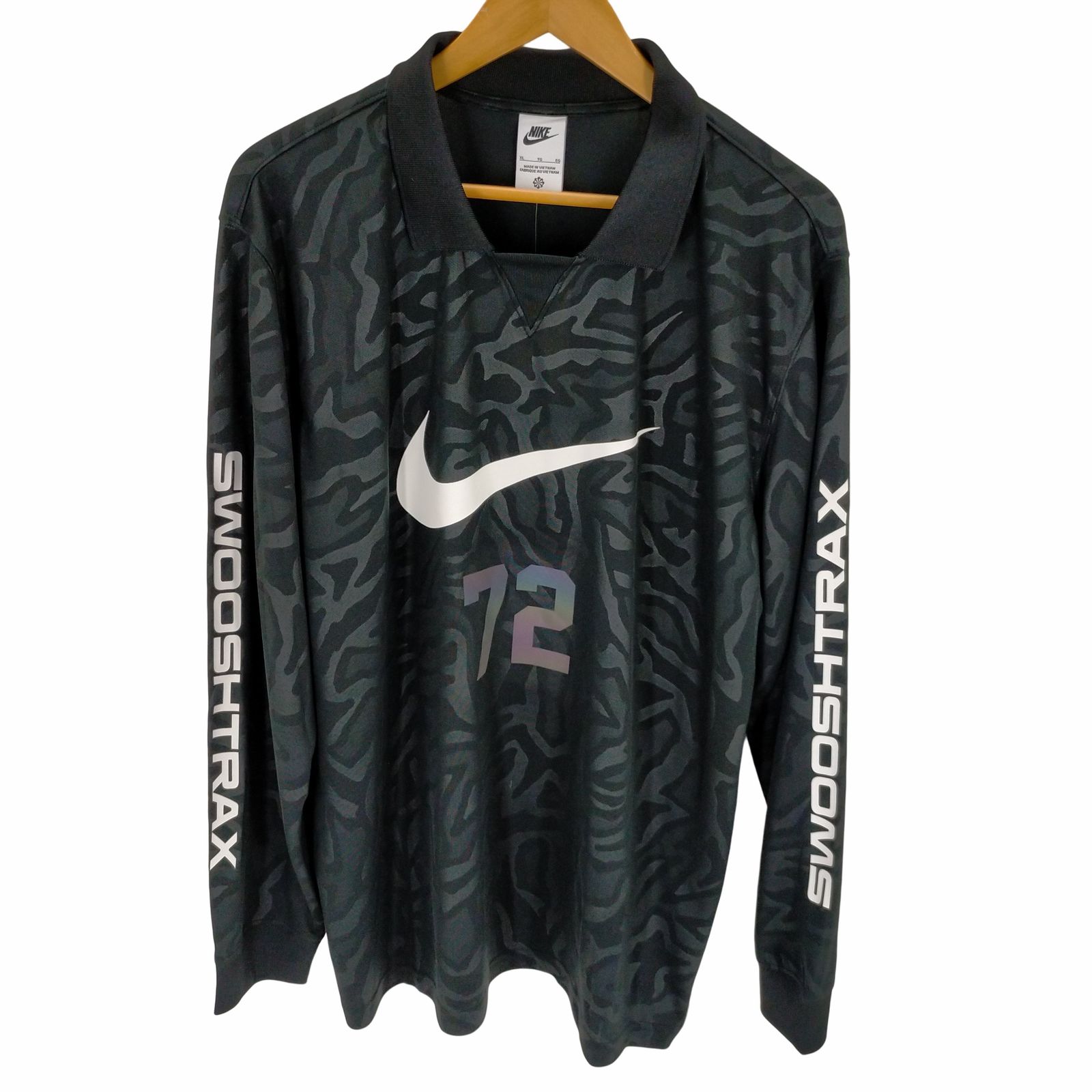 新品】Nike SwooshTrax カットソー ブラック 長袖 XL メンズ - Tシャツ