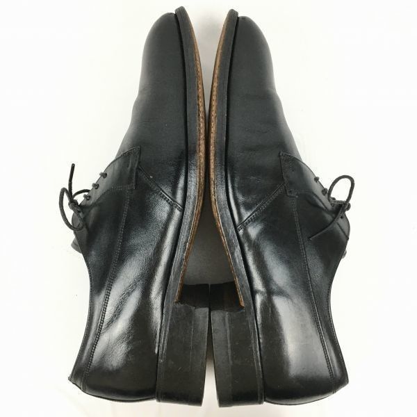 70s　1977年製?USA表記なし/Vintage 品　FLORSHEIM/フローシャイム　プレーントゥ〈黒/BLACK/ブラック〉size10D/27.5-28.0程度/メンズ//men's 菅NO.WZB-213 70s 1977年製?USA表記なし/Vintage 品 FLORSHEIM/フローシャイム