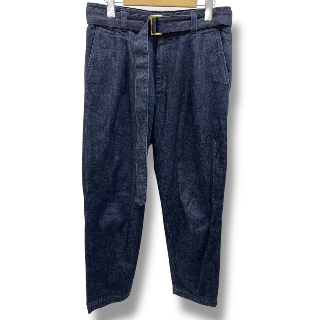 cullni インディゴデニムパンツ クルニ CULLNI LONG BELT TAPERED