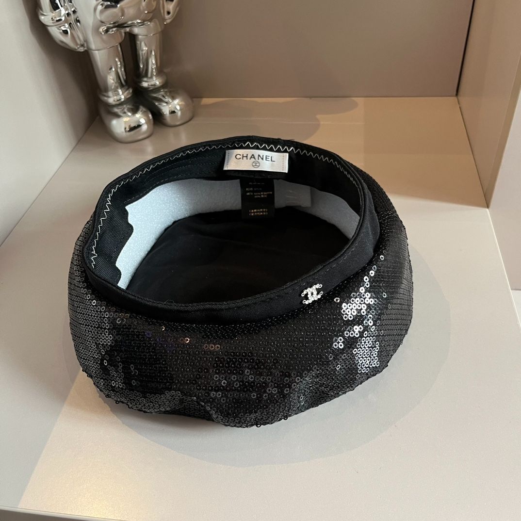 CHANEL☆ベレー帽 楽天市場】極美品 CHANEL シャネル ベレー帽 ビーニー ニット