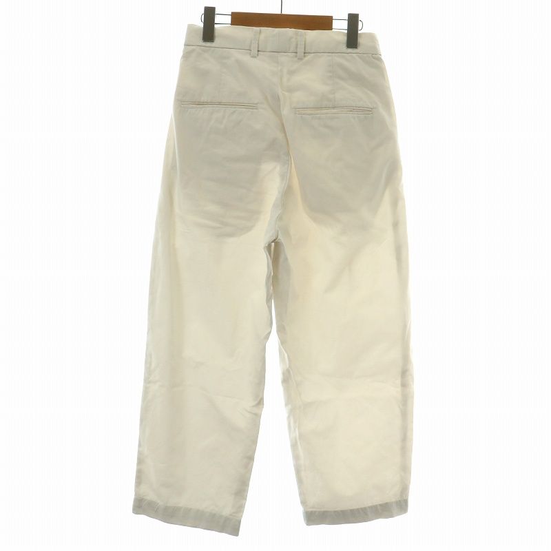 ATON 白SILK LINEN エイトン　ワイドカジュアルワークパンツ LINEN VISCOSE | ワイドパンツ / ATON | ファッション通販