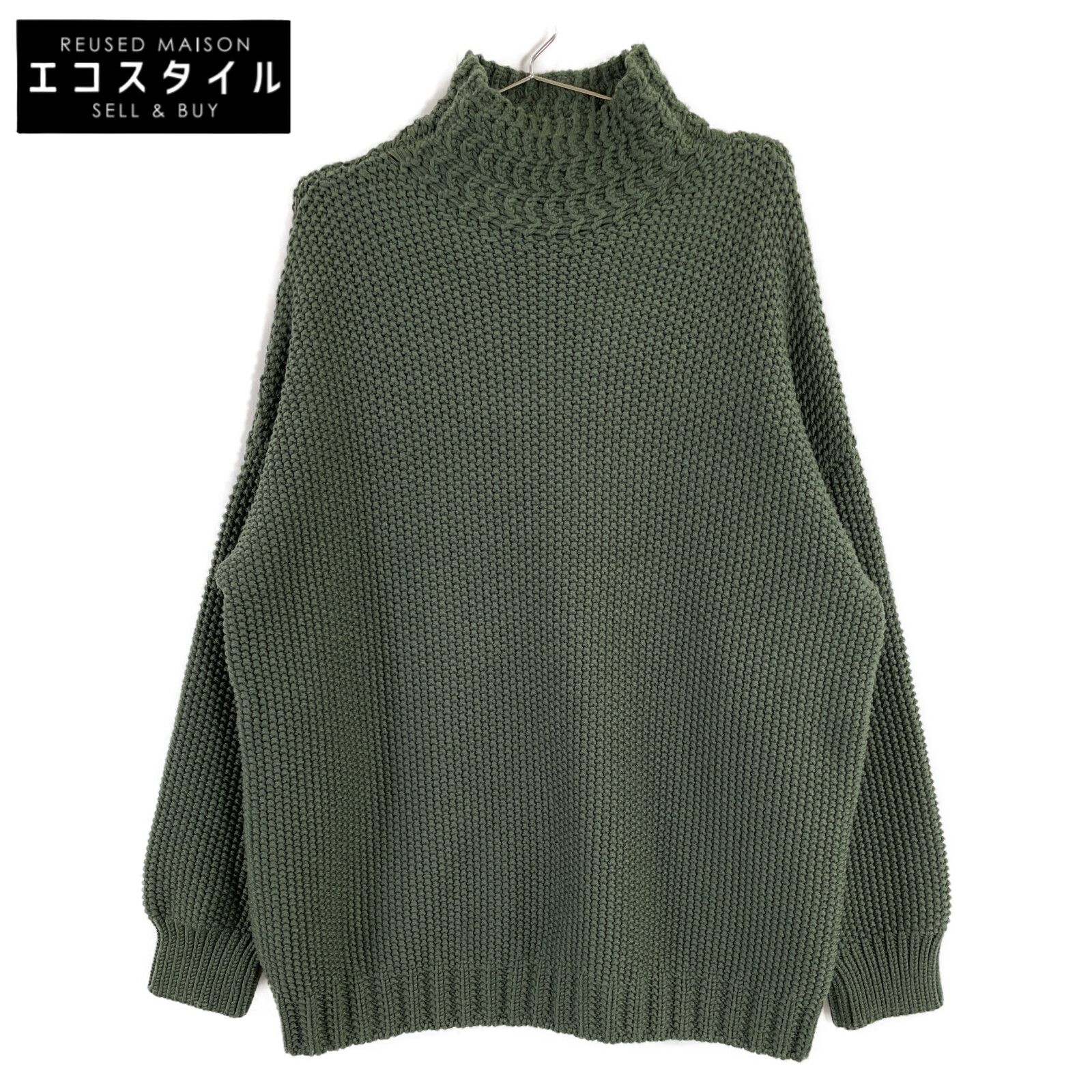 CASEY CASEY ケイシーケイシー S19002 HIGH NECK JUMPER ｶｰｷ ﾆｯﾄ S - メルカリ