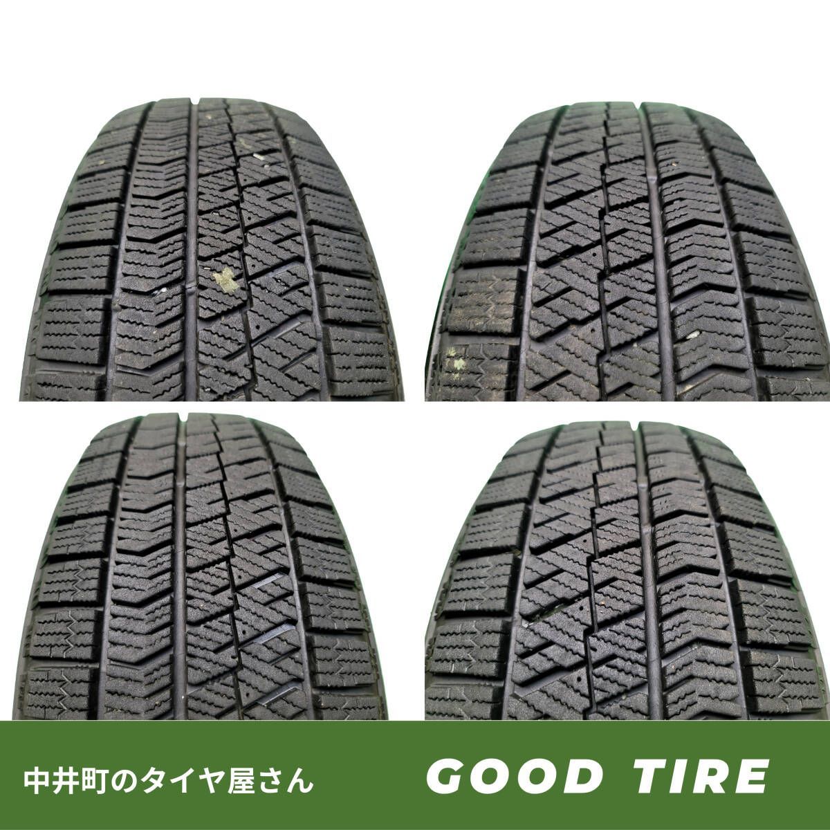 185 60R15 ブリヂストン BLIZZAK VRX2 4本 製 7.5分山 8分山 タイヤ アクア フィット シエンタ 6936