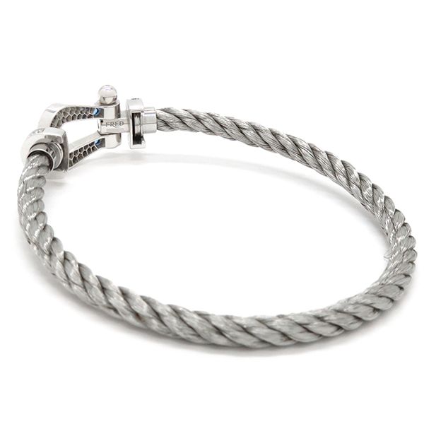 フレッド FRED ブレスレット フォース10 LM K18WG サファイア ブルー 