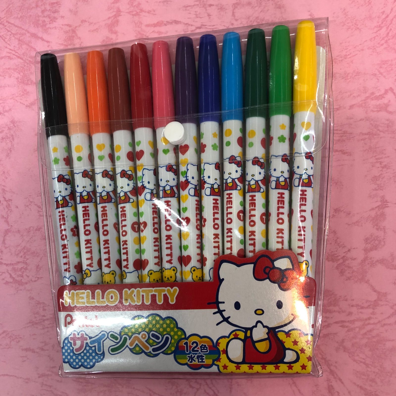 ハローキティ 昭和レトロ 10色サインペン ハローキティレトロ