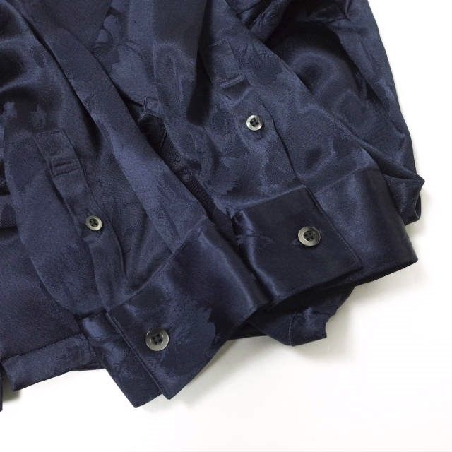 Danke Schon ダンケシェーン 23SS 日本製 Hammer Satin Flower Shirt