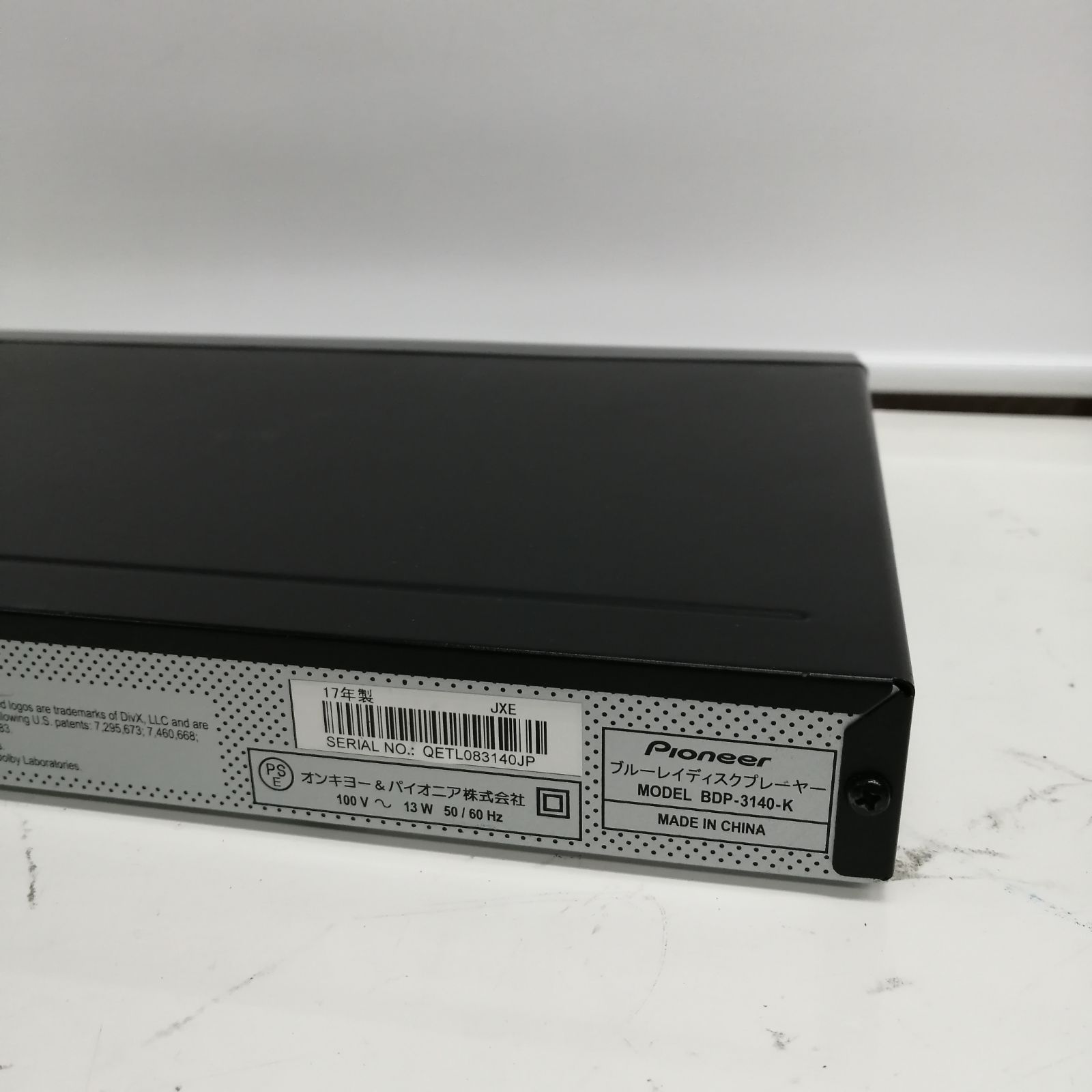 Pioneer ブルーレイディスクプレーヤー アップスケーリング機能搭載 ブラック BDP-3130-K Pioneer ブルーレイプレーヤー アップスケーリング⁄音声付き早見・遅見