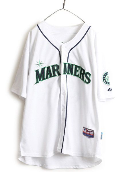 未使用品】 MLB Majestic マリナーズ ベースボールシャツ M野球 - ウェア