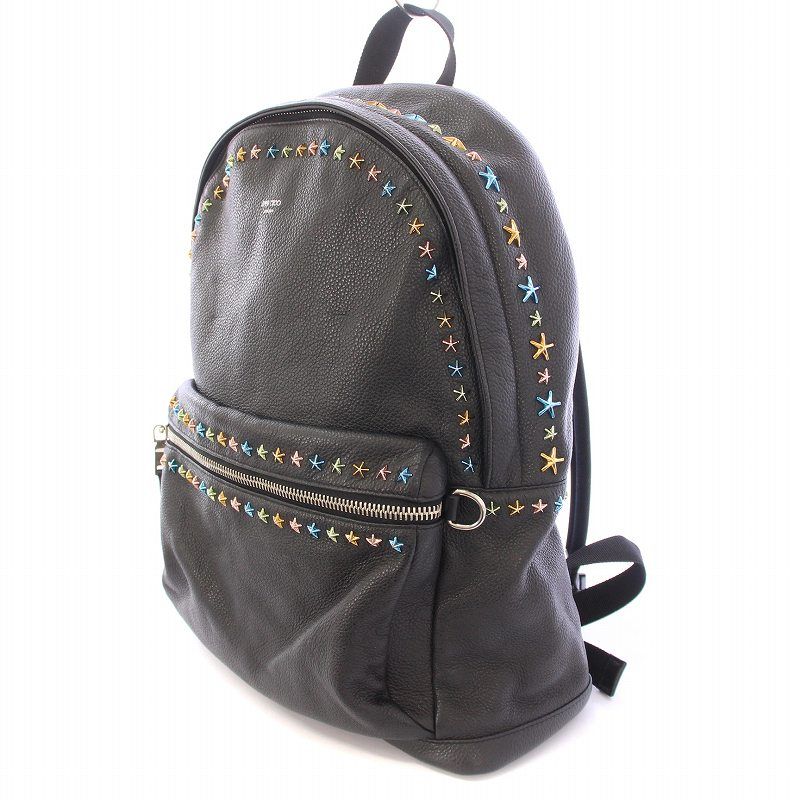 ジミーチュウ JIMMY CHOO WILMER スタースタッズ レザー リュック 