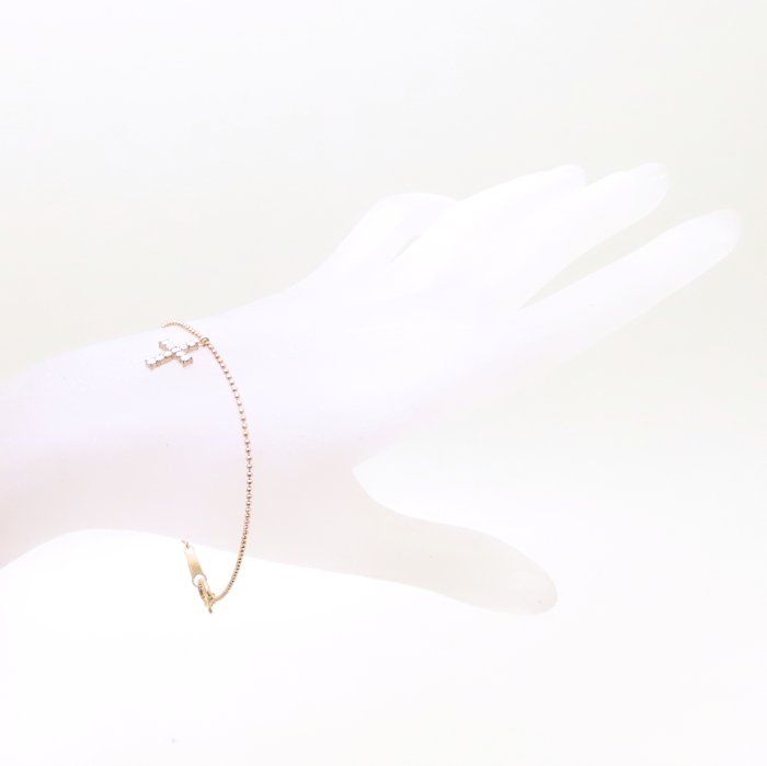 La Soma ラソウ ダイヤモンド クロス ブレスレット ダイヤモンド0.22ct  