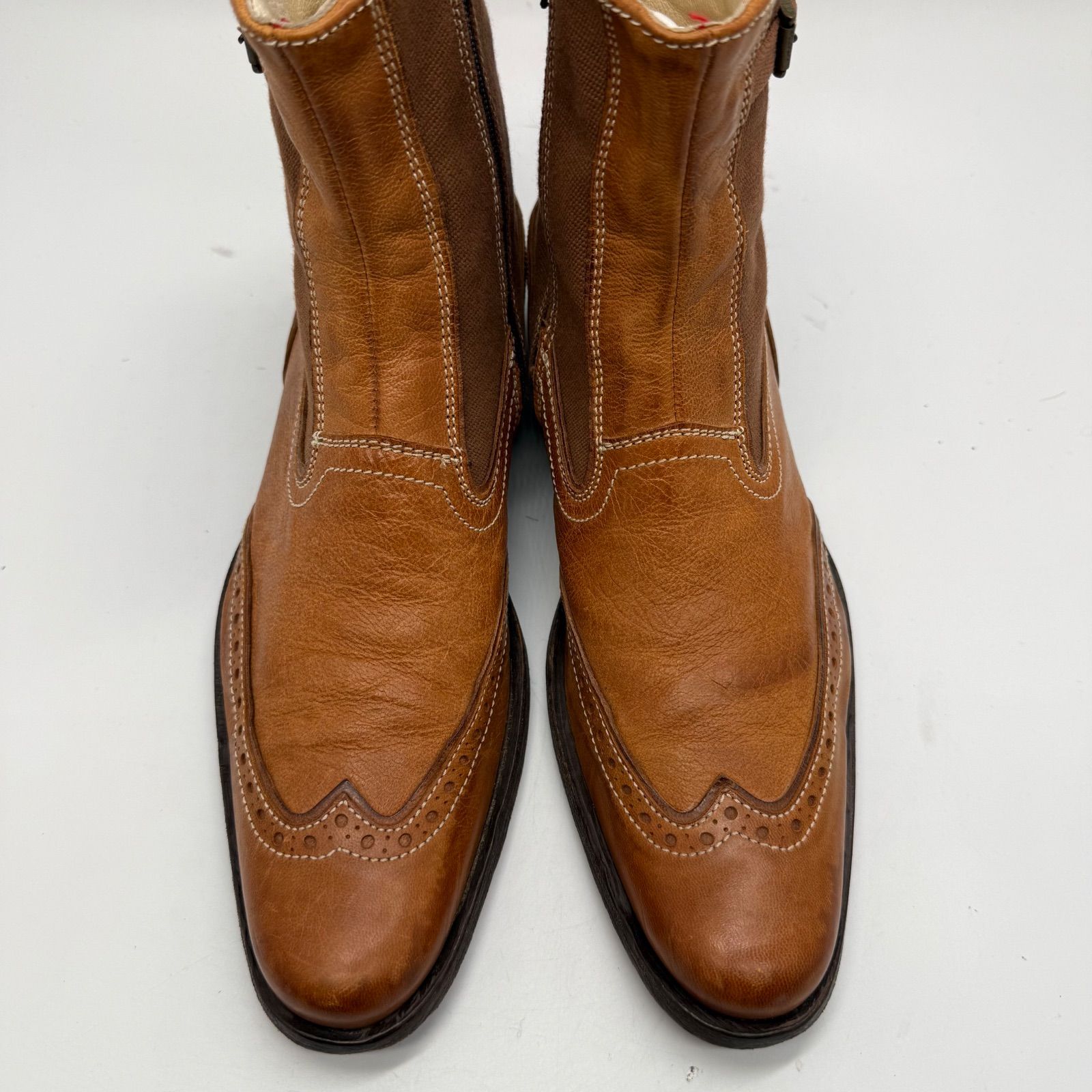 メンズ 00s DIESEL Zip Western Boots Y2K アーカイブ