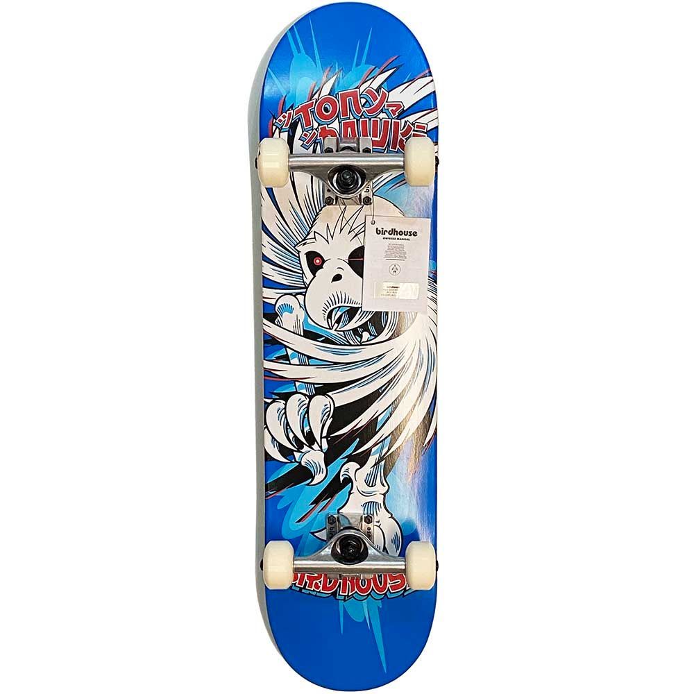 7.75インチ BIRDHOUSE バードハウス LEVEL1 HAWK SPIRAL BLUE SKATEBOARD COMPLETE DECK スケボー コンプリート 完成品 組み立て済み スケートボード