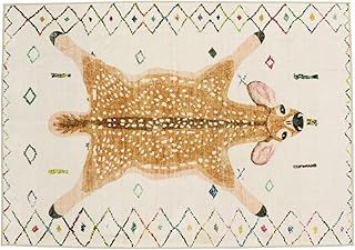 川島織物セルコン TAUKO タウコ マット バンビ アイボリー 90×130cm GY6055 洗える