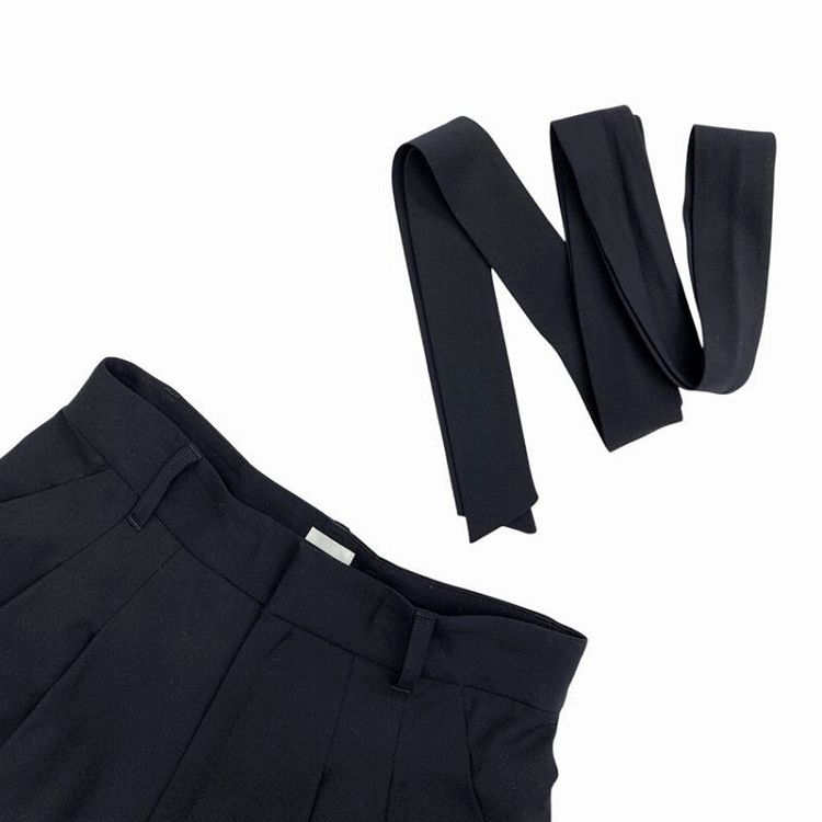 限定色 ネイビー deres デレス drape pants ドレープ パンツ 【公式通販】