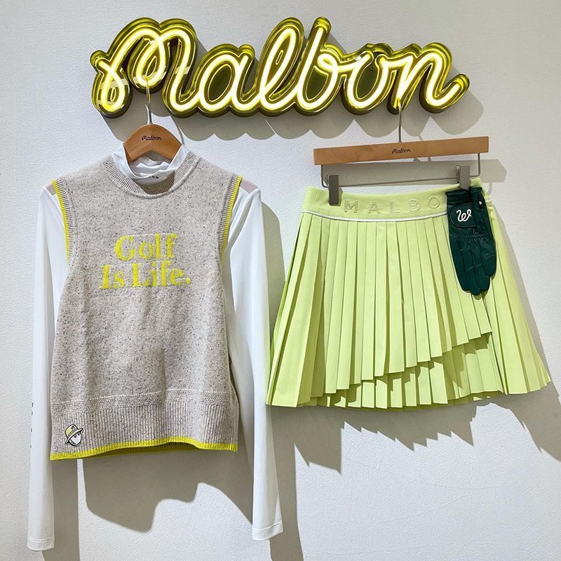 Malbon Golf ゴルフウェアプリーツスカート