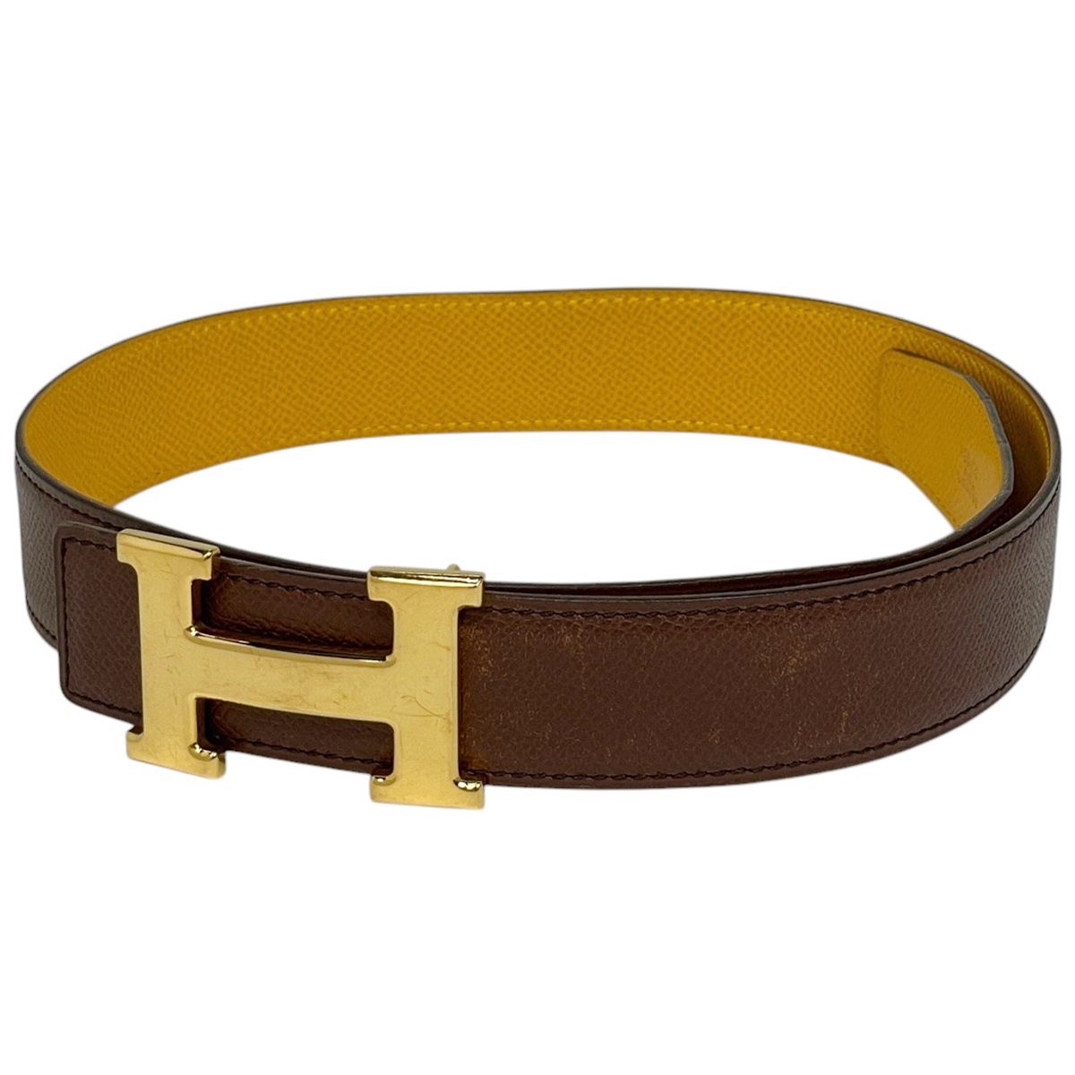 HERMES コンスタンス　Hバックル　クシュベル　A刻印 HERMES エルメス ベルト・バックル H コンスタンス □A刻印 97年