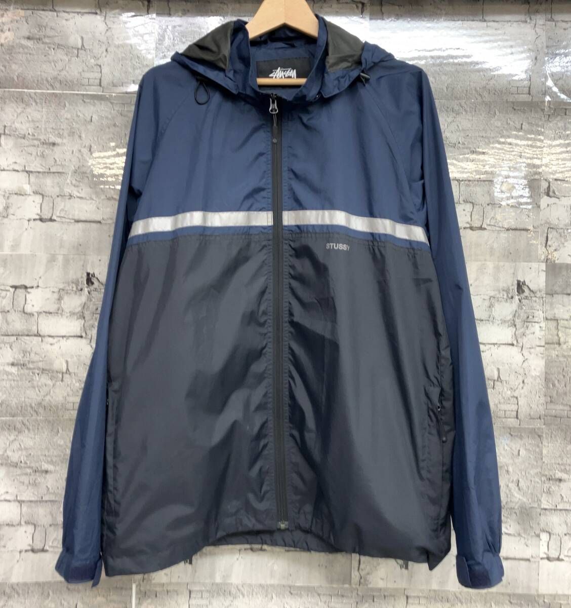 STUSSY ステューシー ナイロンジャケット リフレクター ジップ STUSSY ステューシー ナイロンジャケット リフレクター ジップ