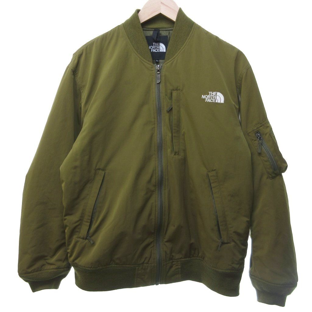 ザノースフェイス THE NORTH FACE インサレーションボンバージャケット ブルゾン MA-1 ミリタリー カーキ L