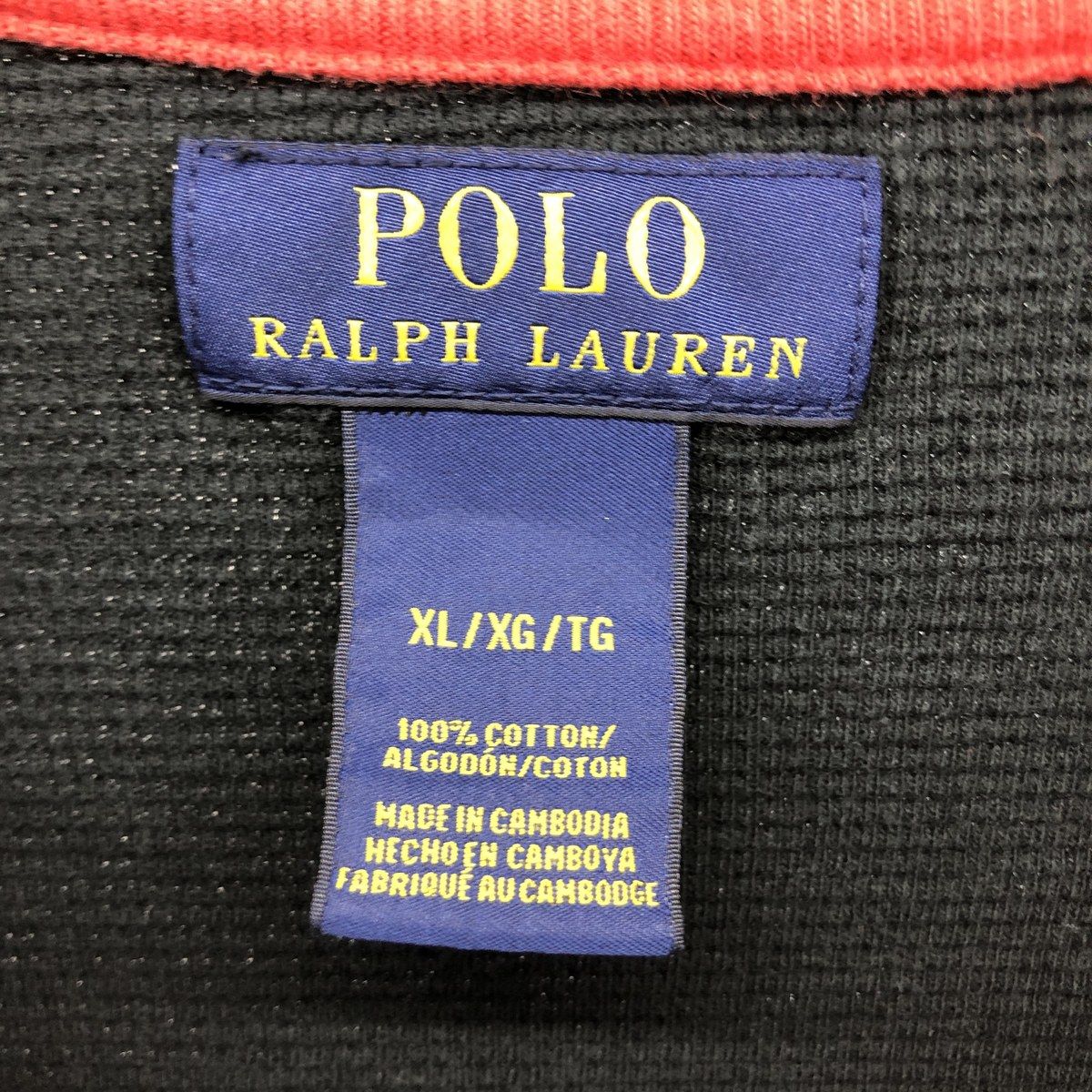 古着 ラルフローレン Ralph Lauren POLO RALPH LAUREN サーマルロンT ワッフル メンズXL相当 長袖/eaa572637
