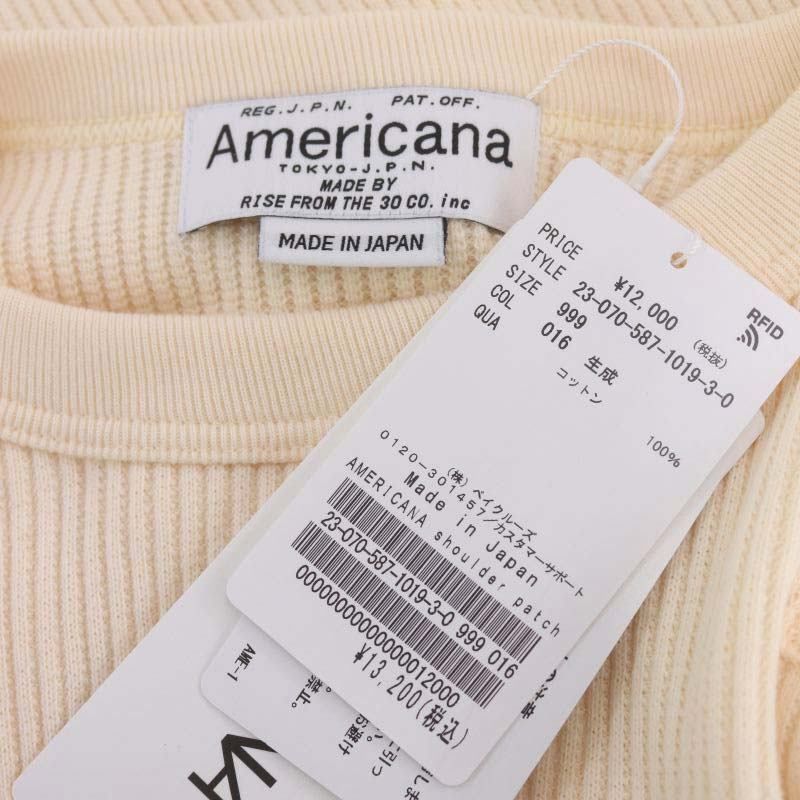 アメリカーナ AMERICANA 23AW ショルダーパッチプルオーバートップス