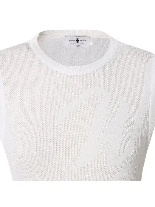 W.ANGLE ワイドアングル レディース 夏 ニット ベスト 白 85 95