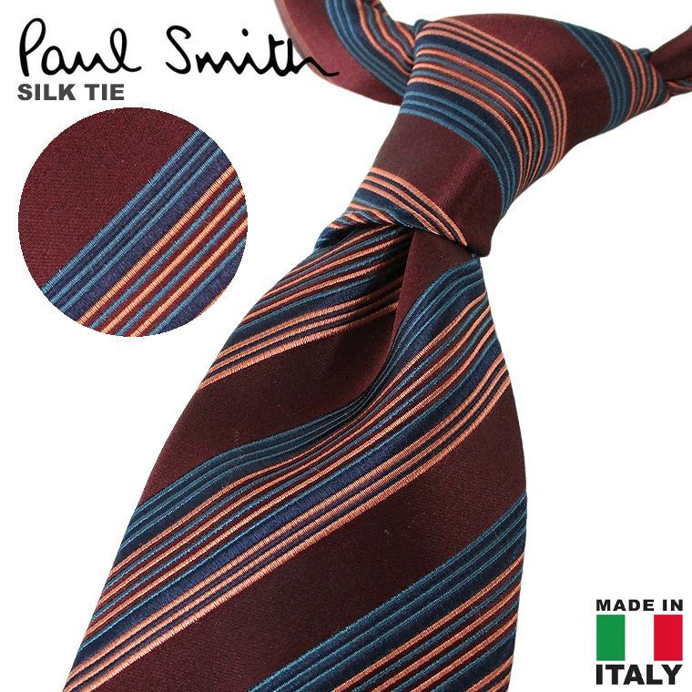 ネクタイ Paul Smith シルク100%