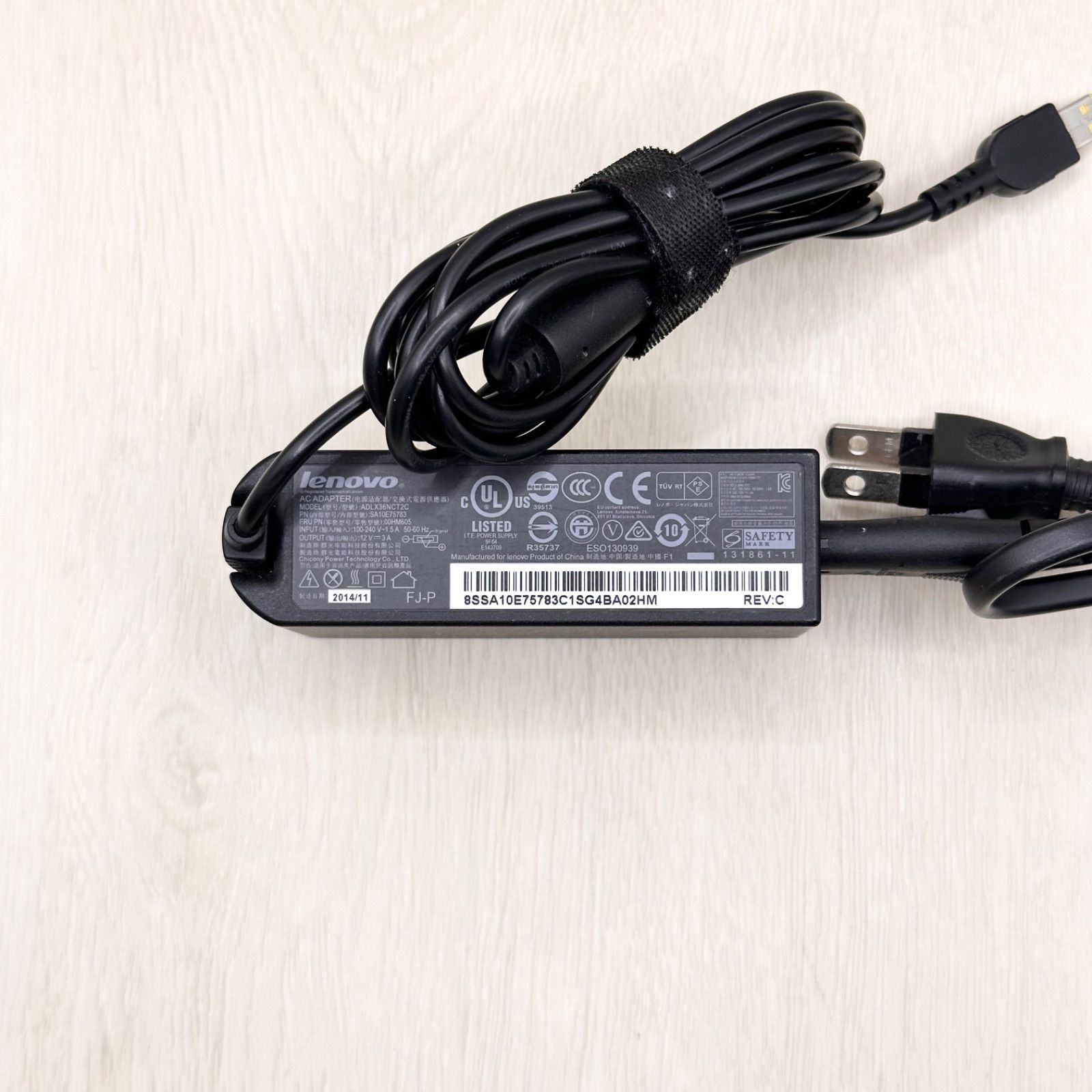 Lenovo ノートパソコン ACアダプター付き ADLX36NCT2C レノボ Lenovo 純正 純正品 12V 3A 36W ThinkPad