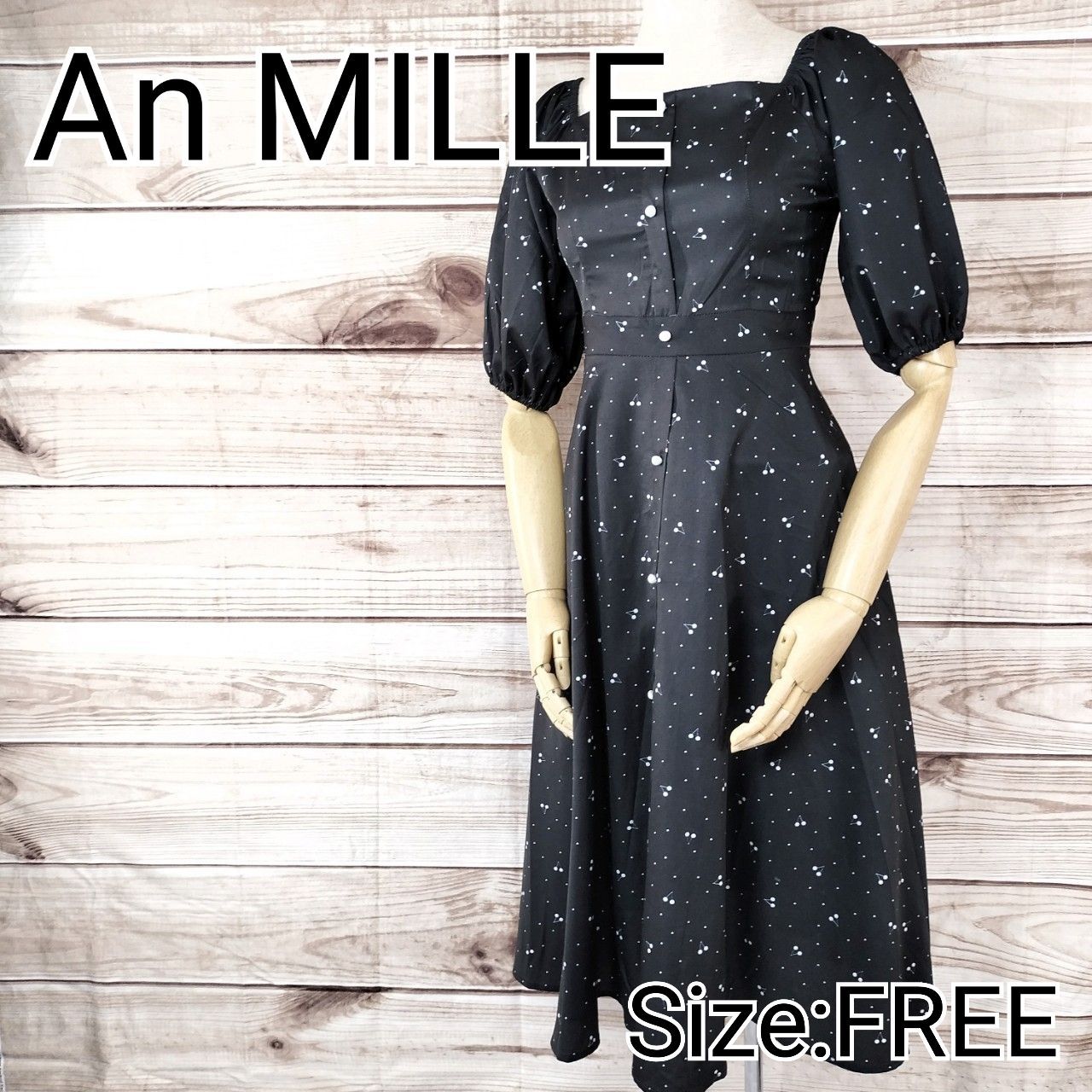 An MILLE アンミール evelyn エブリン レディース 5分袖