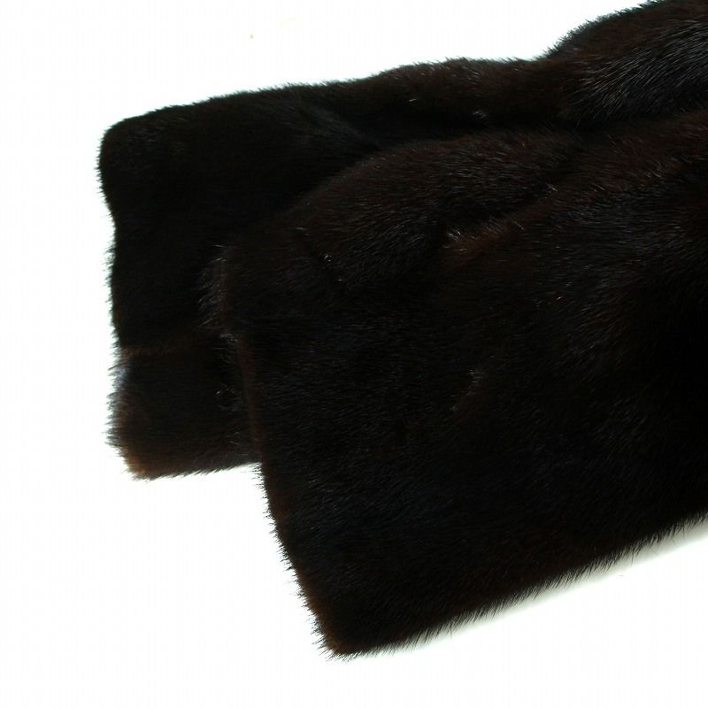 パリエンヌ PARIENNE トッパーコート ショート丈 ミンクファー 毛皮 裏