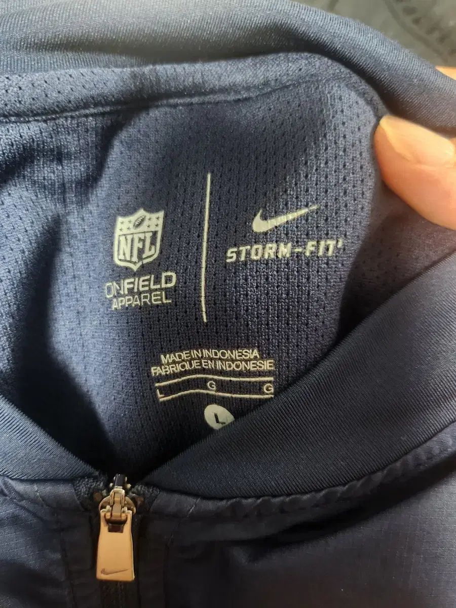 nfl ハーフジップ