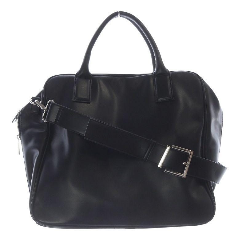 ☆非売品ブランド大特価☆ アダムエロペ 黒いレザー二つ折り手持ち鞄 ADAM ET ROPÉ FEMME(アダム エ ロペ ファム) / ダブルポケット