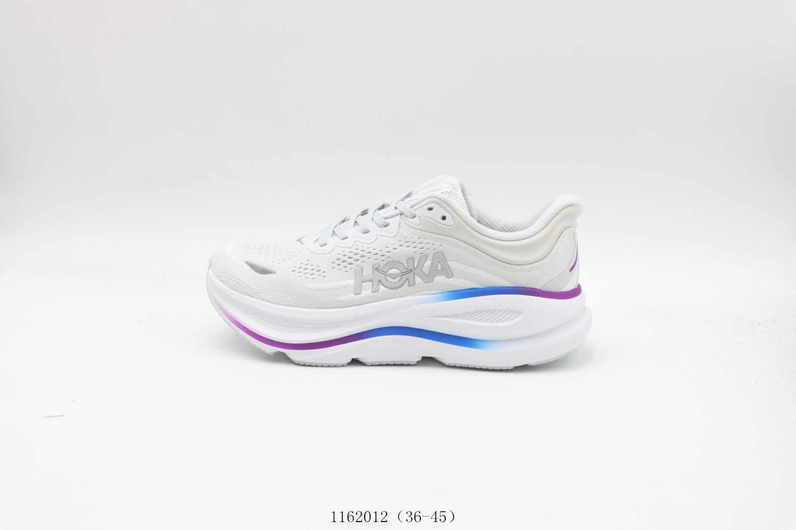 今日 HOKAONEONEホカ ワン ワン ランニングシューズ ホワイトブルーパープル 1162012