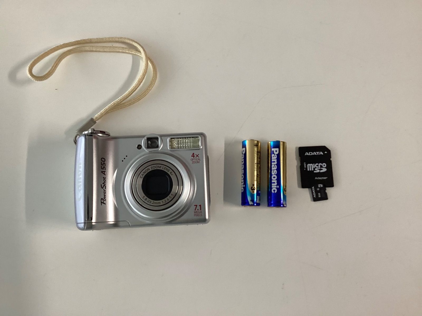 動作 済 Canon PowerShot A550 シルバー