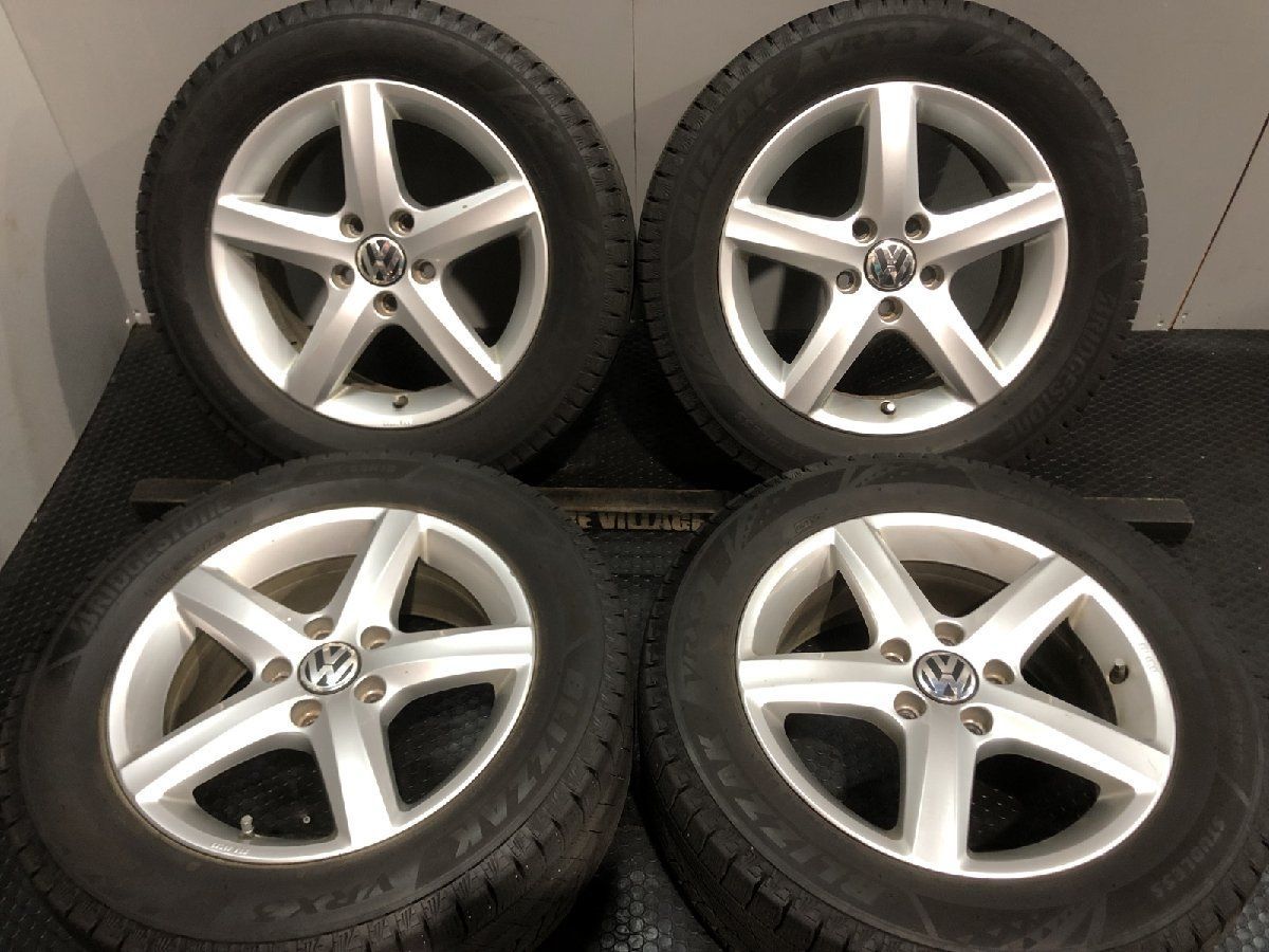 215/55R16 スタッドレスタイヤ ホイール4本セット VWパサート