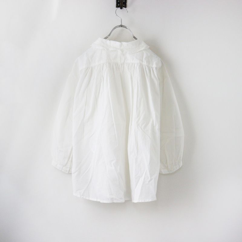 美品 定価4万 2024AW ガサ GASA* 白い虹 フリルカラーブラウス