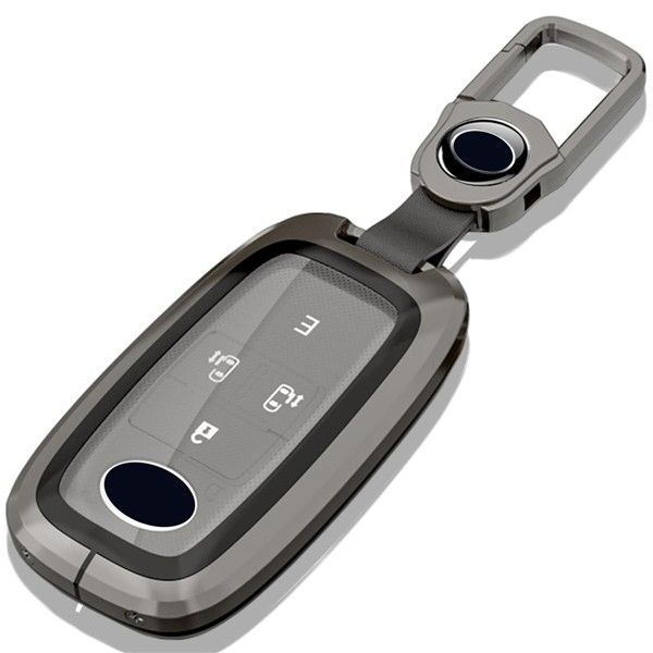 新着ブラック トヨタ スマートキーケース ライズ RAIZE ルーミー ROOMY 専用 専用 組み立て式 亜鉛 金属製 スマート キーケース キーホルダー キーカバー (ブラック)