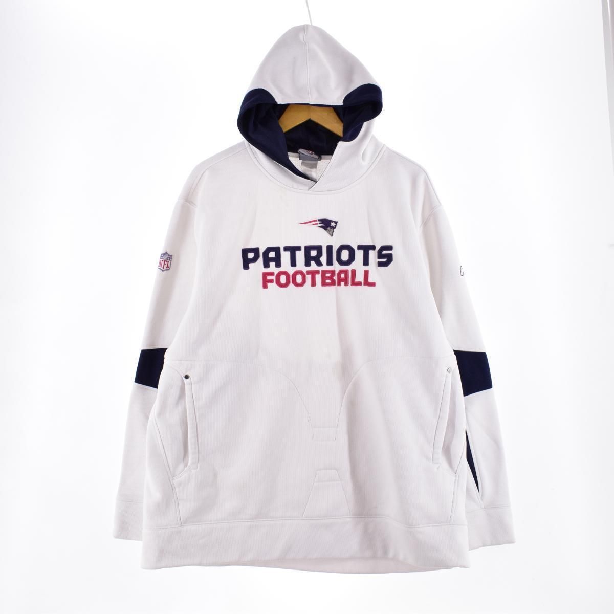古着 NFL New England PATORIOTS ペイトリオッツ スウェットプルオーバーパーカー メンズXL/eaa295819