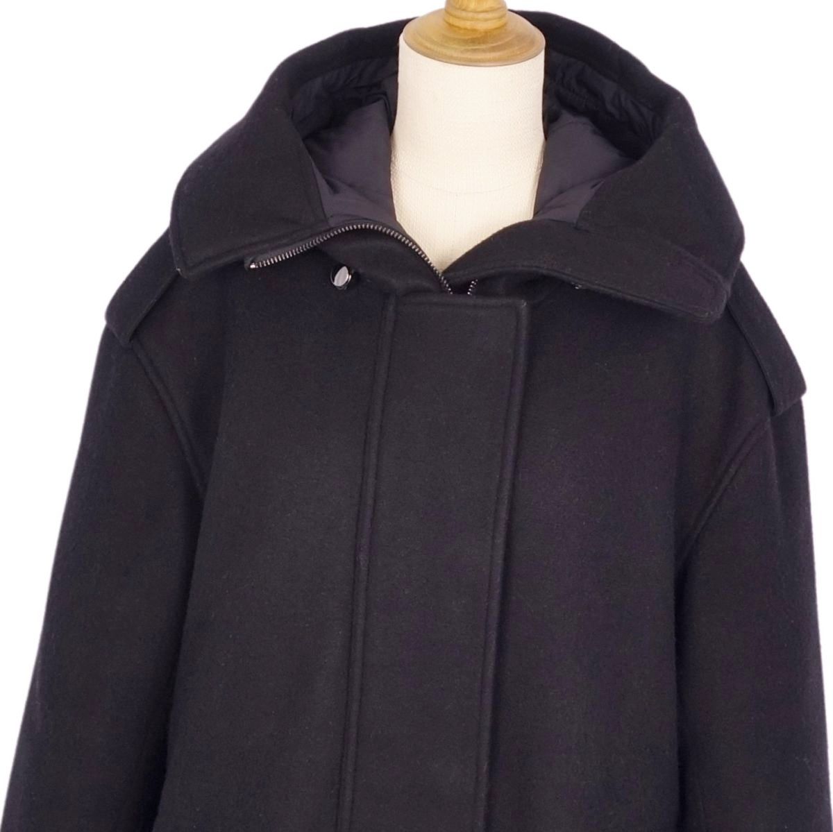 美品 エンポリオアルマーニ EMPORIO ARMANI コート フーデッドコー