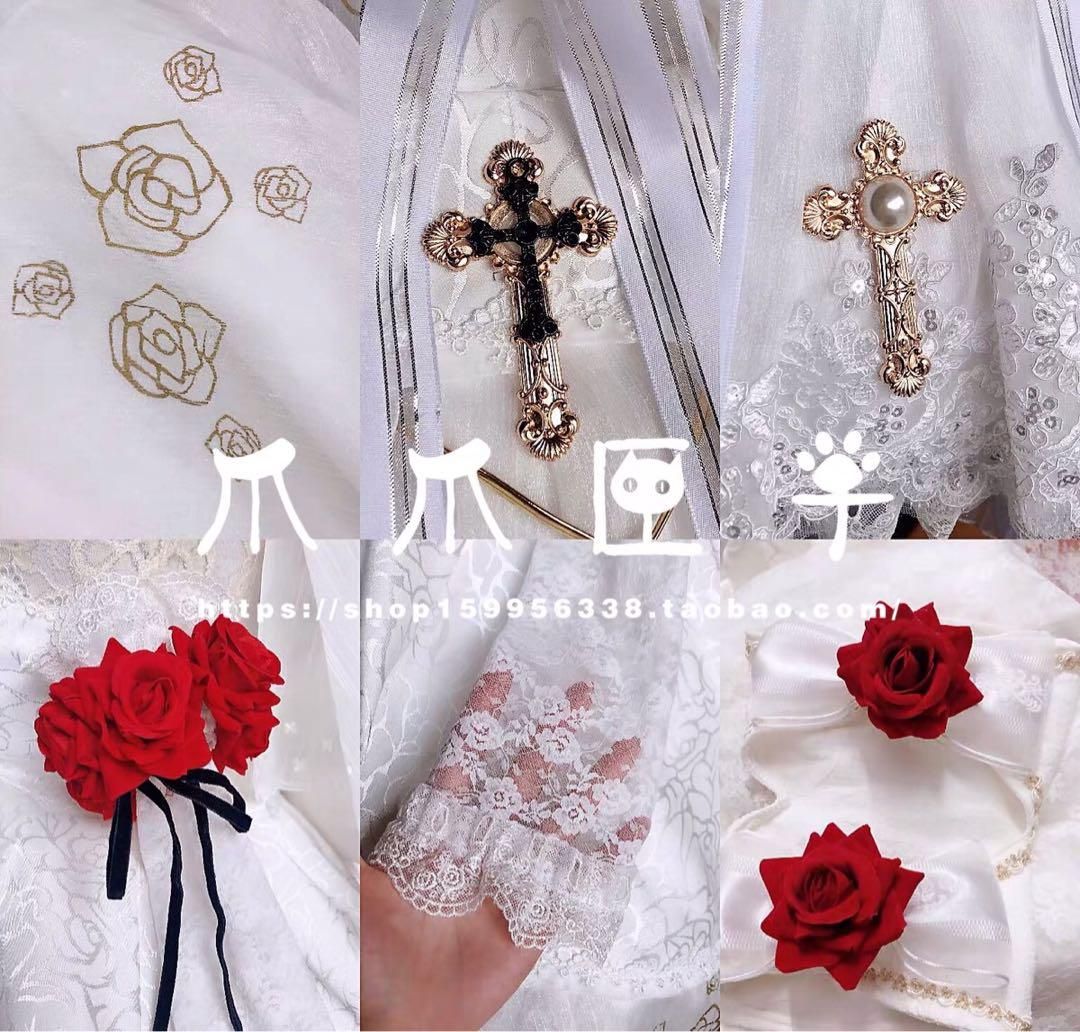 爪爪匣子 崩壊3rd 花嫁 テレサ 月下のドレス コスプレ衣装