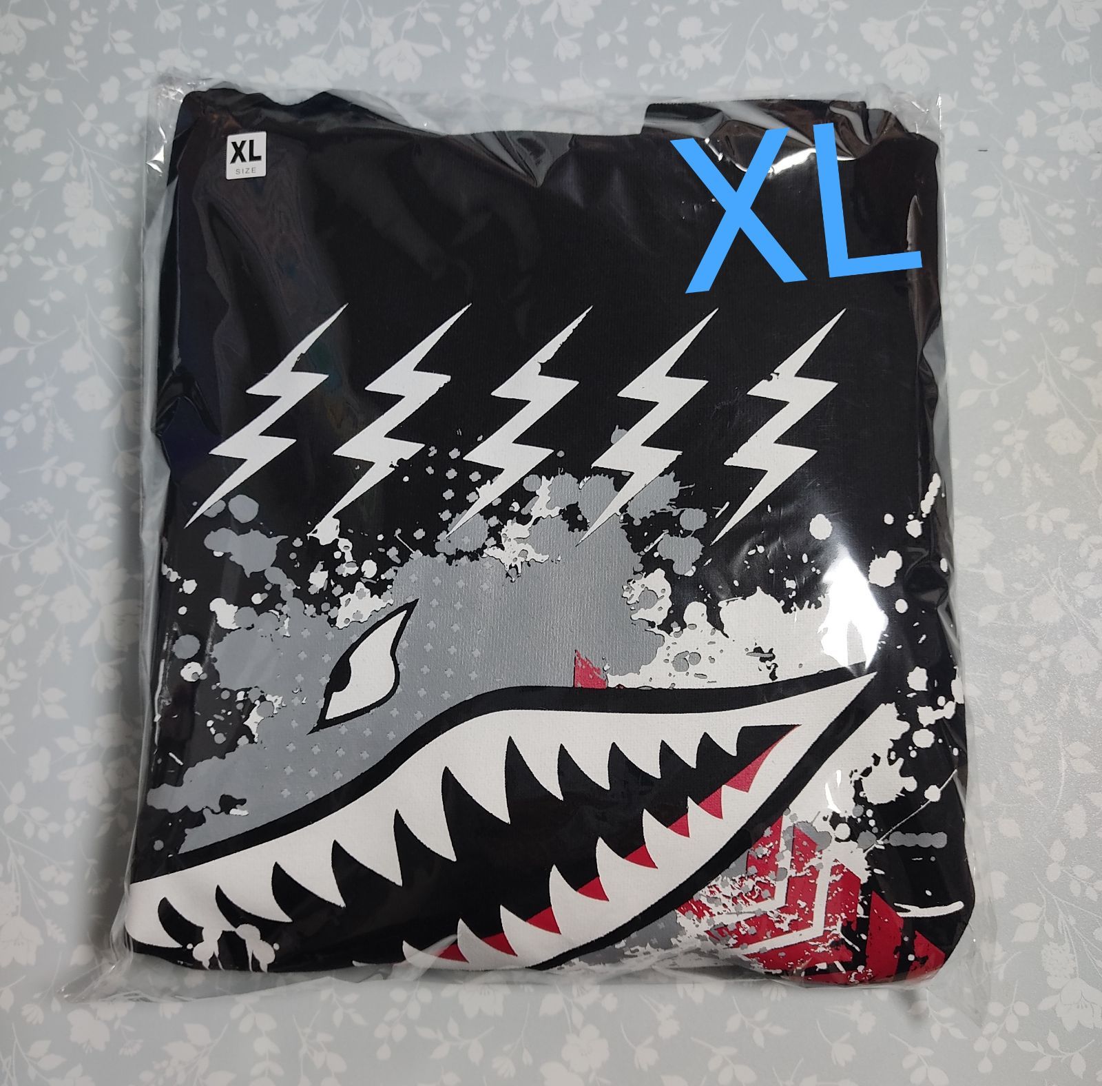 ブラック 黒 サメパーカー H&O XL - メルカリ